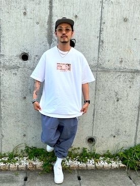 「NIKE（ナイキ）のアイテム（スニーカー）」を使った、Rainyさん（メンズ・174cm・40代）の夏コーディネート