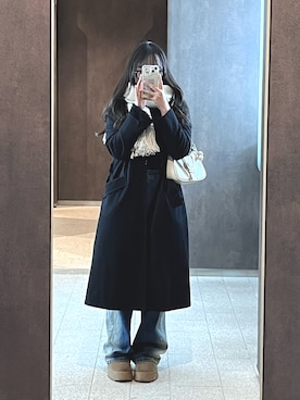 「アイテム（パンツ）」を使った、1qaxomlさん（レディース・156cm・10代）の冬コーディネート