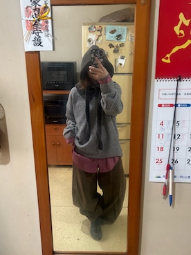 「oversize」｜培333さん（レディース・153cm）の冬コーディネート