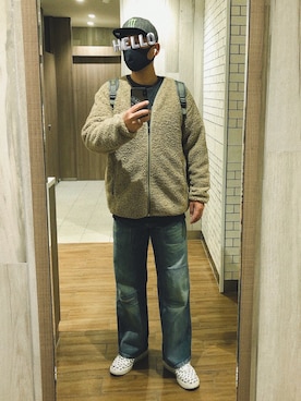 「アイテム（ブルゾン）」を使った、T@Keさん（メンズ・184cm・50代）の春コーディネート