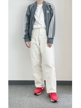 「アイテム（ジャージ）」を使った、takkeさん（メンズ・154cm）の夏コーディネート
