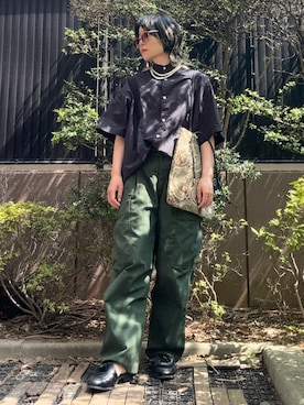 「アイテム（サンダル）」を使った、takkeさん（メンズ・154cm）の夏コーディネート