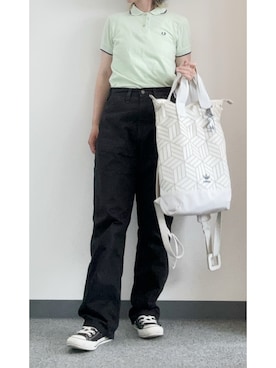 「アイテム（バックパック/リュック）」を使った、takkeさん（メンズ・154cm）の夏コーディネート