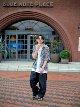 「NIKE（ナイキ）のアイテム（パンツ）」を使った、神尾健太｜G.tailさん（メンズ・176cm）の秋コーディネート