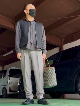 「アイテム（シューズ）」を使った、かつさん（メンズ・174cm・60代）の春コーディネート