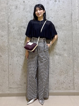 「ROPE'（ロペ）のアイテム（シューズ）」を使った、SAORIさん（レディース・164cm）の春コーディネート