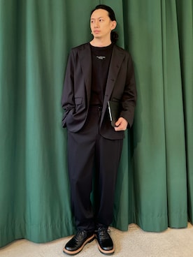 「FRAPBOIS（フラボア）のアイテム（パンツ）」を使った、kamadaさん（メンズ・169cm）の春コーディネート