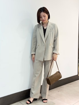 「アイテム（ジャケット/アウター）」を使った、nol yamaさん（レディース・160cm・30代）の春コーディネート