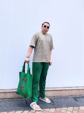 「Teva（テバ）のアイテム（シューズ）」を使った、Panda Ngさん（メンズ・180cm・40代）の夏コーディネート