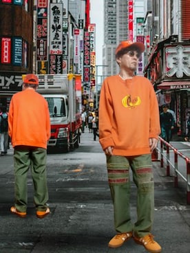 「アイテム（カーゴパンツ）」を使った、msg1961さん（メンズ・170cm・50代）の春コーディネート