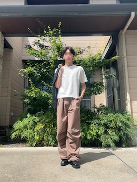 「Parts Lab.（パーツラボ）のアイテム（その他パンツ）」を使った、da_sonoさん（メンズ・171cm）の春コーディネート