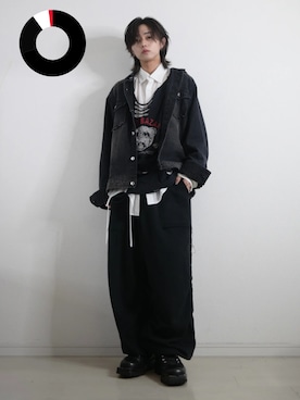 「アイテム（スウェットパンツ）」を使った、 TAKATOさん（メンズ・172cm）の春コーディネート