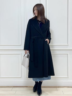 「ステンカラーコート」｜_ayaka_さん（レディース・166cm）の秋コーディネート