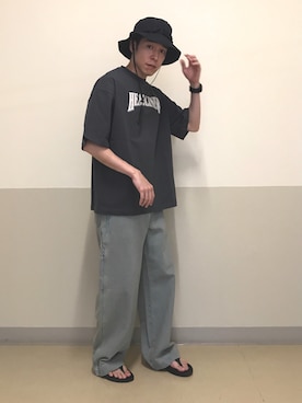 「WEGO（ウィゴー）のアイテム（帽子）」を使った、しんごさん（メンズ・169cm）の夏コーディネート