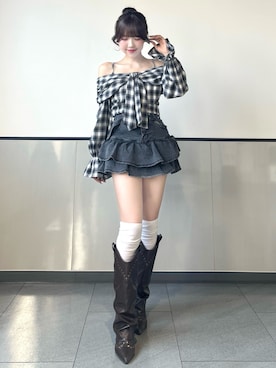 「INGNI（イング）のアイテム」を使った、manakaさん（レディース・160cm）の春コーディネート