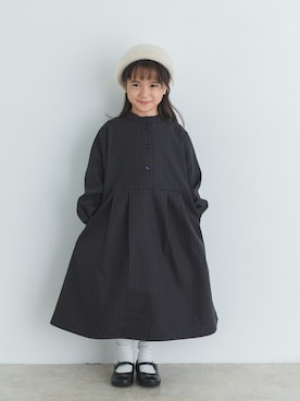 「URBAN RESEARCH DOORS（アーバンリサーチドアーズ）のアイテム（ハンチング/ベレー帽）」を使った、DOORS KIDSさん（キッズ・120cm）の秋コーディネート