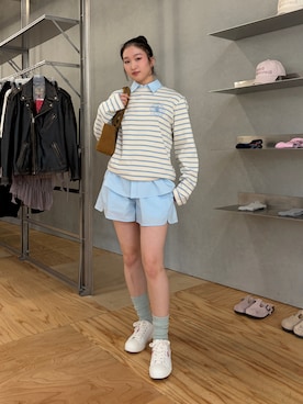 「Mardi Mercredi（マルディメクルディ）のアイテム（トップス）」を使った、Mardi_Daikanyamaさん（レディース・165cm）の春コーディネート