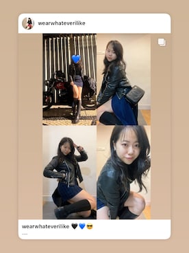 「Vero Moda（-）のアイテム（ムートンコート、ブラック系）」を使った、Venus T 🖤さん（レディース・158cm）の冬コーディネート