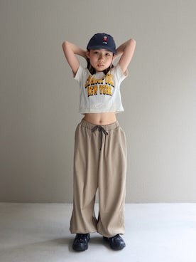 「アイテム（トップス）」を使った、cononᐝさん（キッズ・121cm・10代）の夏コーディネート