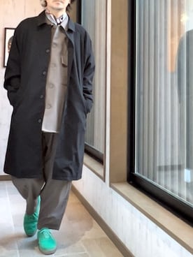 「アイテム（ブレスレット）」を使った、平さん（メンズ・175cm）の秋コーディネート