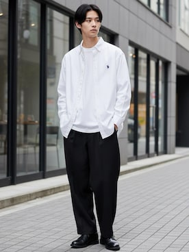 「Lee（リー）のアイテム」を使った、Lazarさん（メンズ・176cm）の春コーディネート