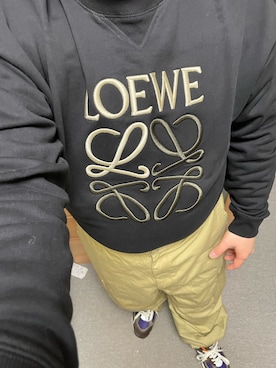 「LOEWE（ロエベ）のアイテム（スウェット）」を使った、りゅうたさん（メンズ・158cm）の冬コーディネート