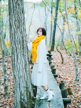 「apresjour」｜加賀 雪乃さん（レディース・160cm）の冬コーディネート
