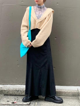 「Kastane（カスタネ）のアイテム（エコバッグ/サブバッグ）」を使った、miyabiさん（レディース・160cm）の秋コーディネート