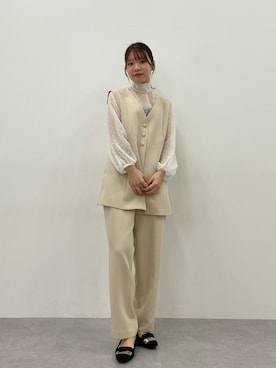 「アイテム（スーツセット）」を使った、ちささん（レディース・158cm）の冬コーディネート