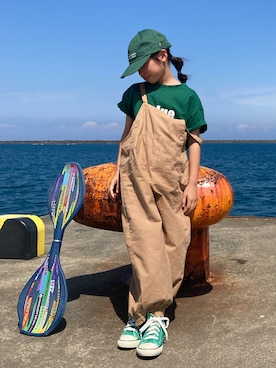 「アイテム（ポスター/アート）」を使った、uranさん（キッズ・124cm）の夏コーディネート
