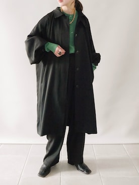 「e.m.（イーエム）のアイテム（リング）」を使った、陽さん（レディース・156cm）の冬コーディネート
