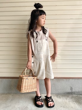 「classicalelf（クラシカルエルフ）のアイテム（トップス）」を使った、N2さん（キッズ・110cm）の夏コーディネート