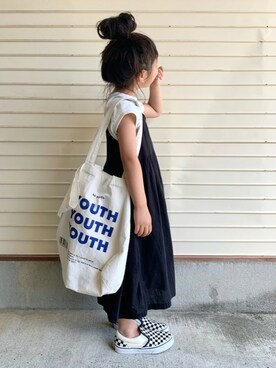 「classicalelf（クラシカルエルフ）のアイテム（トップス）」を使った、N2さん（キッズ・110cm）の夏コーディネート