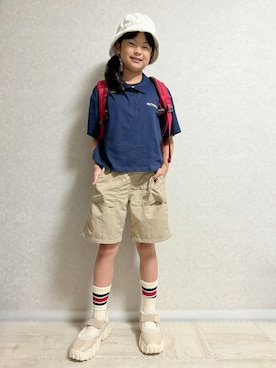 「アイテム（タンクトップ）」を使った、lenlen_rinrinさん（キッズ・138cm）の夏コーディネート