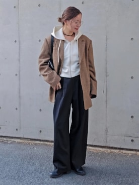 「アイテム（ジャケット/アウター）」を使った、NICOさん（レディース・158cm・40代）の冬コーディネート