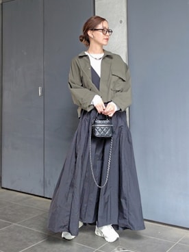 「アイテム（ジャケット/アウター）」を使った、NICOさん（レディース・158cm・40代）の春コーディネート