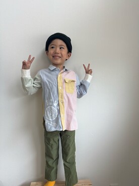 「THE SHOP TK （ザ ショップ ティーケー ）のアイテム」を使った、▷ fuu ◁さん（キッズ・110cm）の春コーディネート