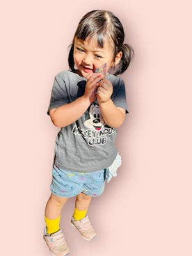 「アイテム（Tシャツ/カットソー）」を使った、♡can &me♡さん（キッズ・100cm）の夏コーディネート