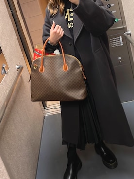 「アイテム（ドラムバッグ）」を使った、miijyou151さん（レディース・151cm）の春コーディネート