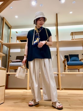 「アイテム（ハンドバッグ）」を使った、asamiさん（レディース・164cm・40代）の春コーディネート