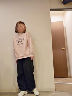「GU（ジーユー）のアイテム（チノパンツ）」を使った、R!◎N.さん（レディース・156cm）の春コーディネート