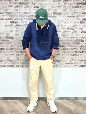「アイテム（ジャケット/アウター）」を使った、odd10976さん（メンズ・186cm）の春コーディネート