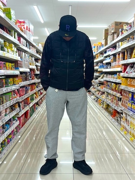 「アイテム（ベスト）」を使った、odd10976さん（メンズ・186cm）の冬コーディネート