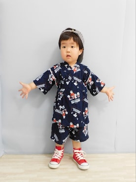 「Birthday（バースデイ）のアイテム（水着/着物・浴衣）」を使った、まろすけさん（キッズ・90cm）の夏コーディネート