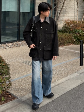 「YOKE（ヨーク）のアイテム」を使った、syogoさん（メンズ・180cm）の春コーディネート