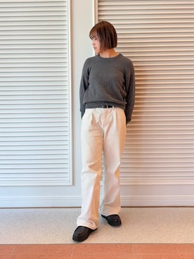 「デッキシューズ」｜Clarks Japanさん（レディース・162cm）の春コーディネート