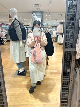 「MONCLER（モンクレール）のアイテム（ジャケット/アウター）」を使った、Misa【相互フォロー】さん（レディース・149cm）の冬コーディネート