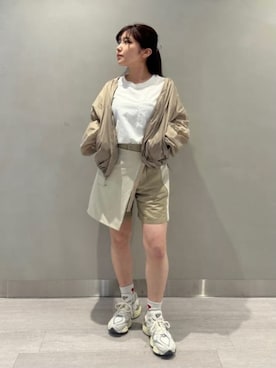 「アイテム（ブルゾン）」を使った、New Balanceさん（レディース・148cm）の春コーディネート