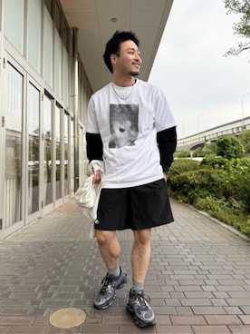 「NEW BALANCE（ニューバランス）のアイテム（トップス）」を使った、New Balanceさん（メンズ・173cm）の春コーディネート