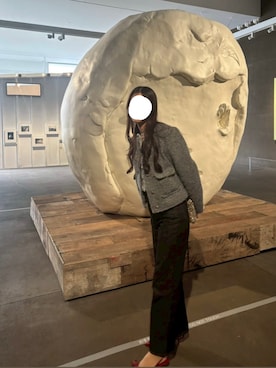 「アイテム（ノーカラージャケット）」を使った、hさん（レディース・167cm・20代）の春コーディネート